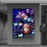 J-Jujutsu KaisenS anime Poster Versatile HD Waterproof Wall Art Self-Adhesive Decor for Any Space Ideal Gift