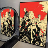 Anime T-Tokyo R-Revenger Painting Calligraphy High-Quality Cotton Canvas Poster Wall Art for Living Room Modern  House Decor
