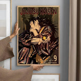 Japanese Anime J-Jujutsu K-Kaisen Poster Sticky Wall Art Printing Waterproof Home Living Bed Room Bar Aesthetic Decor