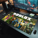 Mousepad HD Printing Computer Gamers Locking Edge Non-slip Mouse Pad XXL90x40cm Keyboard PC R-ROBLOXES Desk Pad