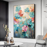 Handmade Oil Painting On Canvas Wall Art Decoration Fresh And Delicate Flowers For Home Living Room Decor PictureRolled Frameless Unstretched Painting