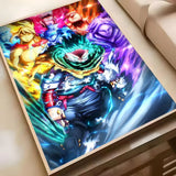 M-My Hero AcademiaS Anime Poster HD Waterproof PVC Wall Art - Aesthetic Removable For Office Home Bedroom