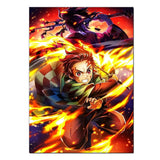 Anime Demon Slayer Poster for Wall Art Wallpaper Kimetsu No Yaiba Picture Print Canvas Painting Home Kawaii Room Decor Aesthetic
