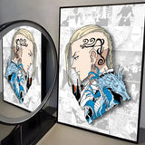 Anime T-Tokyo R-Revenger Poster Modern PP Paper Wall Art Sticker Minimalist Decorative for Cafe Office Bar Home Wall Decor Gift