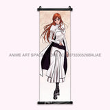 Anime BLEACH Figures Posters Kurosaki Ichigo Wall Art Scrolls Picture Kuchiki Rukia Home Decor Canvas Japanese Hanging Painting