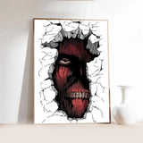 Popular Japanese Anime Attack on Titan Poster Wall Art for Picture Coffee House Bar Living Room Home Wall Decor Canvas Painting