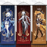 Anime Impact Furina Neuvillette Arlecchino Poster Canvas Wall Art Game Print Painting Pictures Artwork For Home Room Decoration