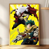 M-My Hero Academia Anime Painting Calligraphy HD Print Art Core – Unframed, Vibrant Wall Art, Ideal for Home