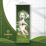 Genshin Impact Scroll Canvas Painting Columbina Sandrone Flins Home Decor Wall Hanging Anime Poster Wall Art Room Decoration