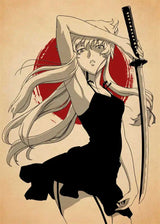 Anime Figure Mirai Nikki The Future Diary Poster Aesthetic Canvas Painting Home Decoration For Wall Art Mural Kawaii Room Decor