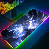 LED Mouse Pad Dragon Ball Backlight Gaming Accessories PC Computer Keyboard Gamer RGB Desk Mat alfombrilla xxl HD Anime Mousepad
