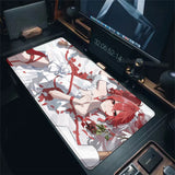 Cute Anime Girl K-Kasane Teto Mousepad Large Gaming Mouse Pad LockEdge Computer Keyboard Desk Mat PC Cabinet Tablepad XXL Mats