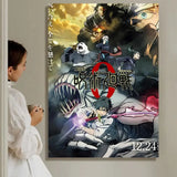 Dark Fantasy Anime J-Jujutsu K-Kaisen Painting Calligraphy HD Waterproof Canvas Art: Aesthetic Wall Decor Home,Bar & More