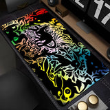 Mouse Pad Kawaii Flower Pattern XXL Keyboard Rug Laptop Japan Anime P-pokemonS Mousepad PC Cute E-eevee Gamer Cabinet Desk Mat