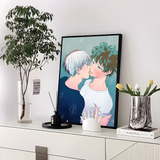 My Hero Academia Kaminari Denki  Classic Anime Poster Fancy Wall Sticker for Living Room Bar Decoration Decor Art Wall Stickers