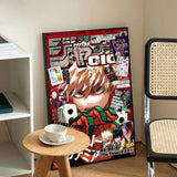 My Hero A-academia Classic Anime Anime Posters Sticky Decoracion Painting Wall Art White Kraft Paper Wall Decor