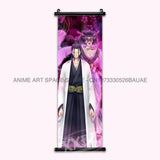 Anime BLEACH Figures Posters Kurosaki Ichigo Wall Art Scrolls Picture Kuchiki Rukia Home Decor Canvas Japanese Hanging Painting