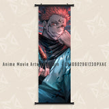 Anime Jujutsu Kaisen Scrolls Pictures Zenin Maki Canvas Wall Art Hanging Paintings Printed Poster Living Room Home Decoration