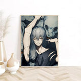 1pc Anime J-Jujutsu K-Kaisen M-Mahito Poster Sticky Wall Art Printing Waterproof Home Living Bed Room Aesthetic Decor