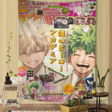 VIKAMA My Hero Academia Tapestry, Cartoon Anime Wall Hanging, Cute Home Decor for Living Room Bedroom, Large Wall Art Decor