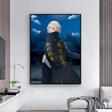 action anime Tokyo Revengers Poster HD Self-Adhesive Waterproof Wall Art Easy to Apply Multi-Scene Decor