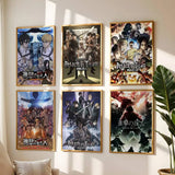 A-Attack On Anime T-Titan Poster High Quality Print Waterproof Wall Art Sticker For Bar Living Room Decor Gift
