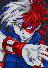 Japanese Anime My Hero Academia Wall Decorative Picture for Boy Room Metal Tin Sign Home Decor Wall Art Cafe Quality Posters