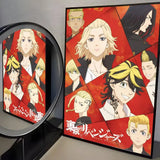 Anime T-Tokyo R-Revenger Painting Calligraphy High-Quality Cotton Canvas Poster Wall Art for Living Room Modern  House Decor