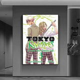 cool anime t-Tokyo Revengers Poster Versatile HD Waterproof Wall Art Self-Adhesive Decor for Any Space Ideal Gift