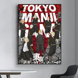 Japan Anime Tokyo Revengers Poster art canvas HD aesthetic Printing Paper Wall Art for Living Room Bar fashion Home Decor