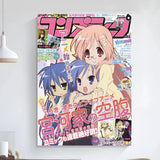 Anime Lucky Star Poster Art Self-adhesive Art Small Poster HD Quality Poster Wall Art Canvas Painting Study Wall Decoration