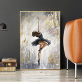 Ballet Dancer Oil Painting Poster Wall Art Bedroom Living Room Modern Decorative Picture