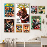 1PC My Hero Academia Bakugo Anime Poster Self-adhesive Art Waterproof Paper Sticker Coffee House Bar Room Wall Decor