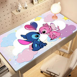 Kawaii Stitch Anime Mouse Pad Large PC Cartoon Gaming Accessories Protector Office Laptop Non Slip Gamer Cabinet Desk Mat Carpet