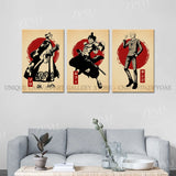 Anime One Piece Home Decoration Canvas Painting Pictures Monkey D. Luffy Figures Wall Art Prints Poster For Living Room No Frame
