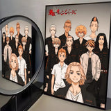 Anime T-Tokyo R-Revenger Painting Calligraphy High-Quality Cotton Canvas Poster Wall Art for Living Room Modern  House Decor