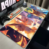 Japan Anime Mouse Pad PC Colorful Kawaii E-eevee Gamer Cabinet Mousepad XXL P-pokemon Keyboard Rug Laptop Gaming Rubber Desk Mat