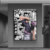 J-Jujutsu KaisenS anime Poster Versatile HD Waterproof Wall Art Self-Adhesive Decor for Any Space Ideal Gift