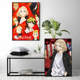 popular anime Tokyo Revengers Poster HD Waterproof Self-Adhesive Wall Art – Multi-Scene Use, Top Gift Pick