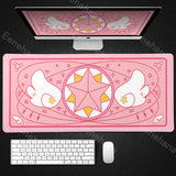 Xxl Sakura Card Anime Mousepad Large Gaming Keyboard Mouse Pad Clow Card Mousemat  Computer Office Tablemat Extended Desk Mat