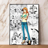 ONE PIECE Poster Canvas Painting Monkey D. Luffy Home Decoration No Frame Anime Wall Art Home Decor Picture Children's Gift