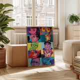 Anime Dandadan Characters Wall Art Print Poster Neon Aesthetic Collage Canvas Painting Home Decor Art Poster Fans Gifts-unframed