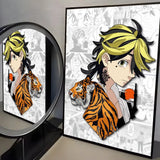 Anime T-Tokyo R-Revenger Painting Calligraphy High-Quality Cotton Canvas Poster Wall Art for Living Room Modern  House Decor