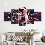 Anime Jujutsu Kaisen Character 5PCS Home Decor Canvas Paintings Pictures Wall Art Printed Poster No Frame Artwork Living Room