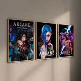 Anime Game Arcane Jinx Main Art Poster Aesthetic Canvas Painting Posters and Prints Wall Art Picture For Living Room Decoration