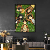 Attack on Titan Manga Poster  Decorative Canvas Wall Art x for Living Room  Bedroom  Anime Wall Decor Print