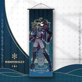 Genshin Impact Scroll Canvas Painting Columbina Sandrone Flins Home Decor Wall Hanging Anime Poster Wall Art Room Decoration