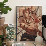Japan Anime Jujutsu Kaisen Ryomen Sukuna DIY poster Kraft Paper Vintage Poster Wall Art Painting Study Posters Wall Stickers