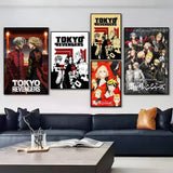 1pc Anime Tokyo Revengers Poster Sticker Print Waterproof Wall Art For Living Room Bedroom Home Decor