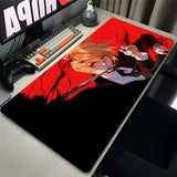Mouse Pad Laptop Japan Anime Keyboard Pad H-hunter X H-hunter Gamer Cabinet Desk Mouse Mat PC Black and White Kurapika Mousepad